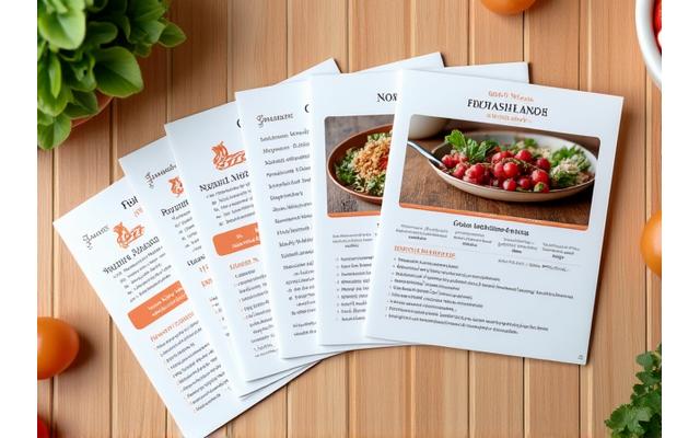 Fiches recettes illustrées avec photos des étapes clés