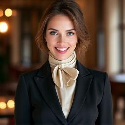 Portrait d'un maître d'hôtel élégant et professionnel, supervisant un service de table.